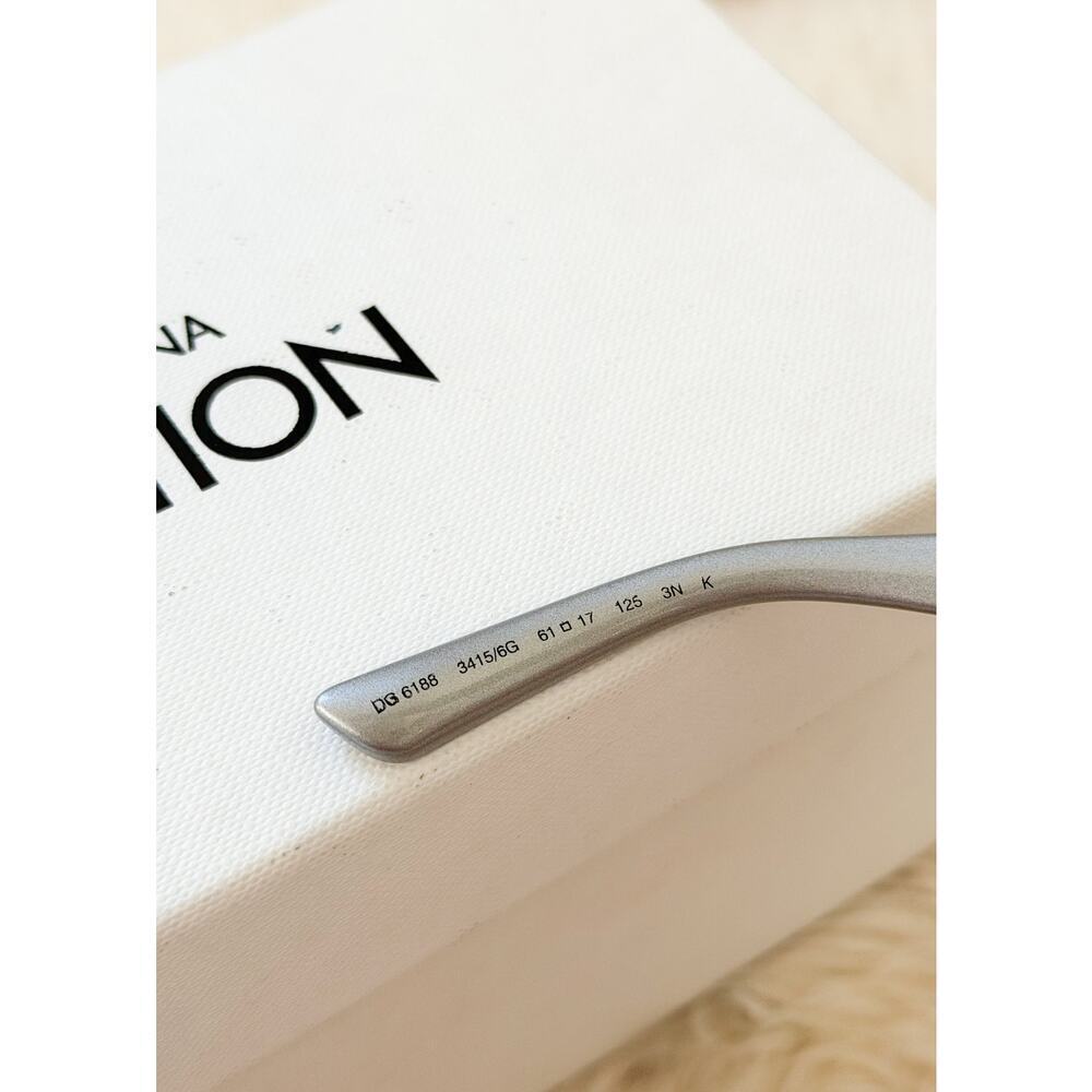 NEW Dolce & Gabbana DG6188 Grey/Light Grey Mirrored (3415/6G) Unisex Sunglasses - Picture 10 of 16